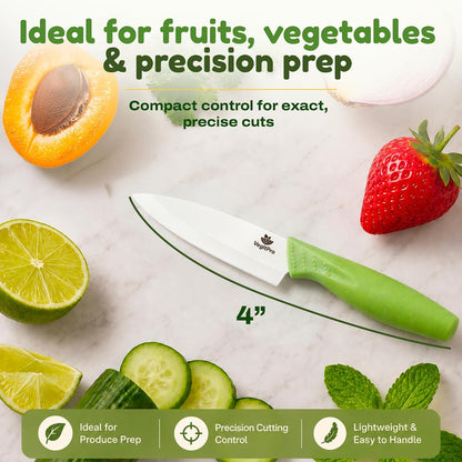 Ceramic Knife Set, 2 Piece, 6 and 4 Inch Sharp Kitchen Blades
