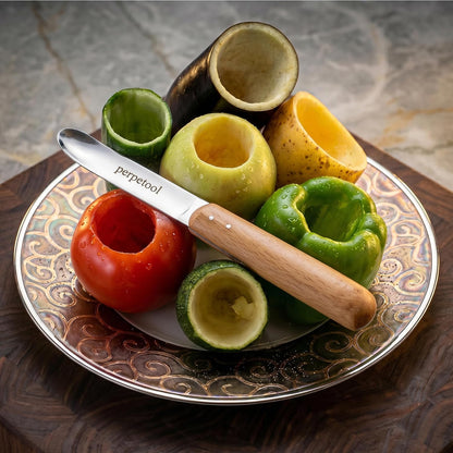 Vegetable Corer Tool, Zucchini & Eggplant Corer, Stainless Steel Corer