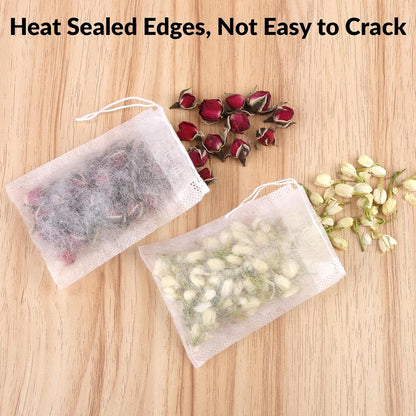 300 Pcs Disposable Empty Tea Bags for Loose Leaf Tea
