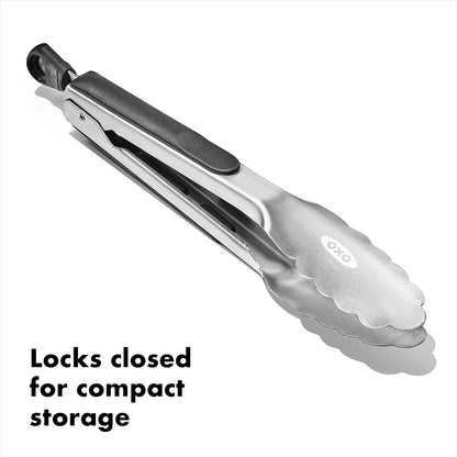 OXO Good Grips 12-Inch Stainless-Steel Locking Tongs