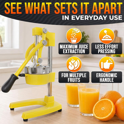 NADOBA Lemon Squeezer and Lime Squeezer, Max Extraction Citrus Hand Juicer