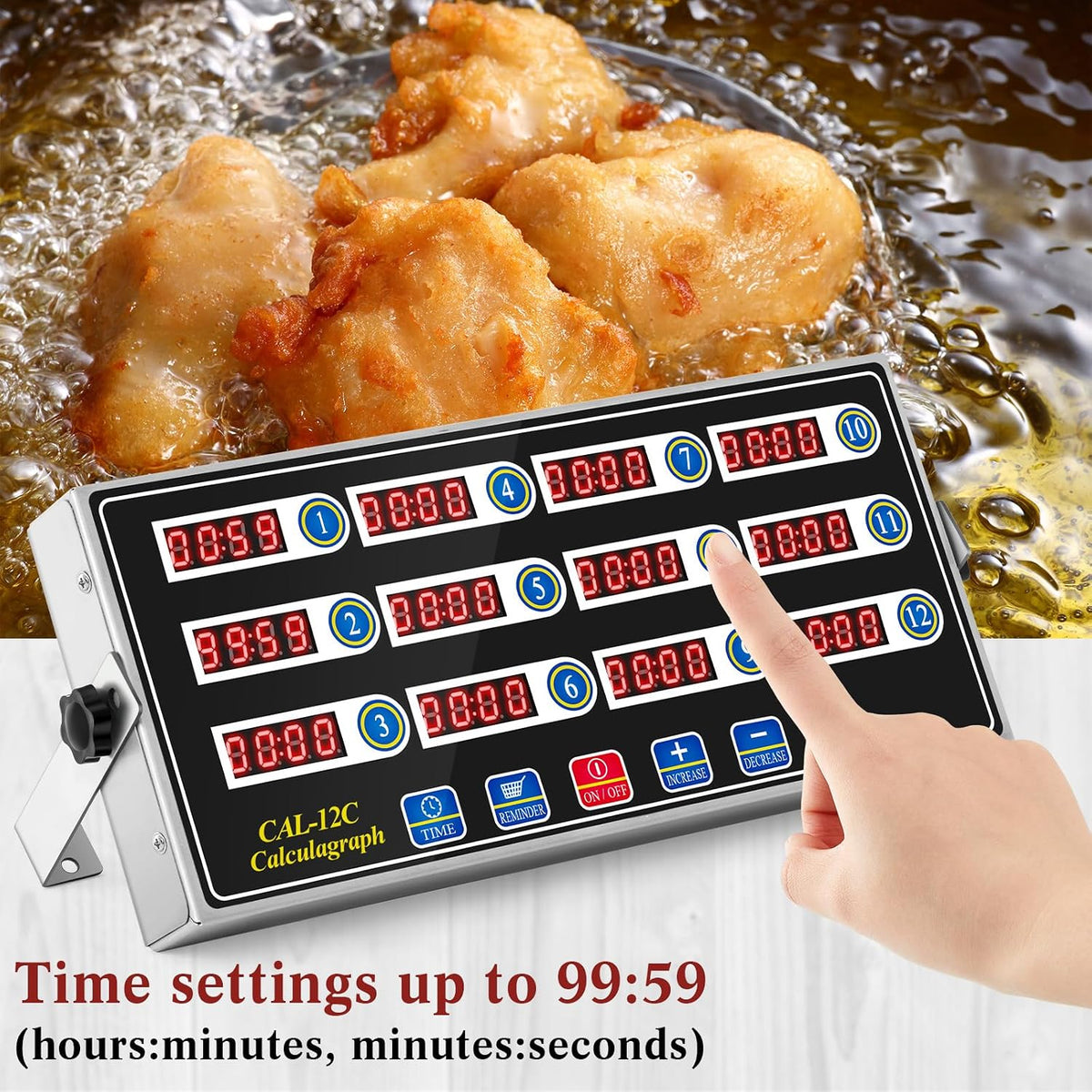 Relaxweex Commercial Digital Kitchen Timer for Cooking, 8 Channel