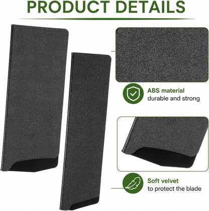 2 PCS Universal Knife Sleeves, Chef Knife Guards with Soft Flock‑lined Inside