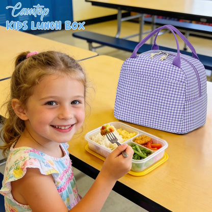 CAMTOP kids lunch bag Cute Insulated lunch box for Boys & Girls Leakproof loncheras for school