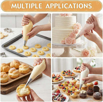 ilauke 13 Inch Disposable Piping Bags, for Cake Baking Decorating