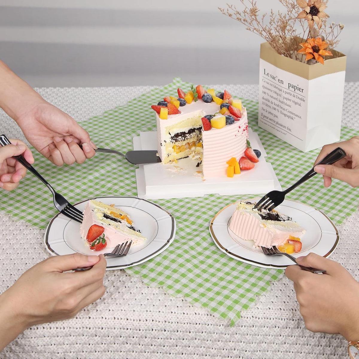 GoGeiLi Stainless Steel Wedding Cake Cutting Set