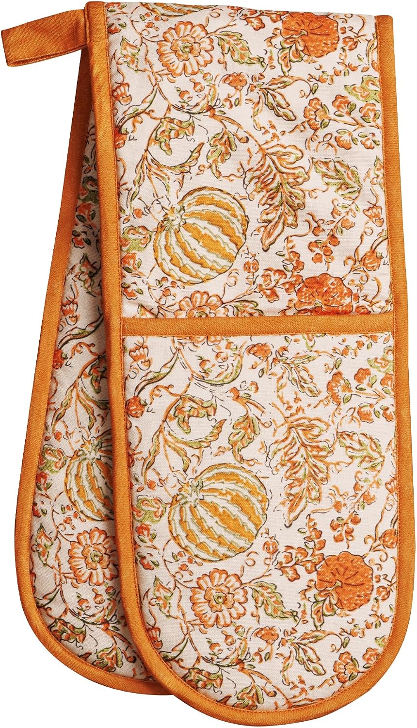 Maison d' Hermine 100% Cotton Oven Mitt & Pot Holder Set (7.5"x13" & 8"x8") - Colors C
