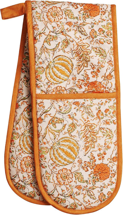Maison d' Hermine 100% Cotton Oven Mitt & Pot Holder Set (7.5"x13" & 8"x8") - Colors C