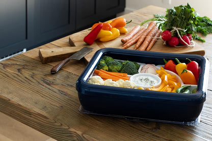 Fancy Panz Deviled Egg Tray - Portable Deviled Egg Carrier Insert Holds 20 Eggs - Fits Strawberries, Stuffed Mushrooms & More - Reusable Serving Tray for Parties & Potlucks