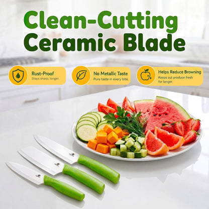 Ceramic Knife Set, 2 Piece, 6 and 4 Inch Sharp Kitchen Blades