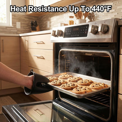 12 Pack Silicone Oven Mitts and Pot Holders Sets Non Slip Mini Oven Gloves Heat Resistant Extra Long Trivet Pads Cooking Gloves with Soft Cotton Lining for Kitchen Counter Table Placemats