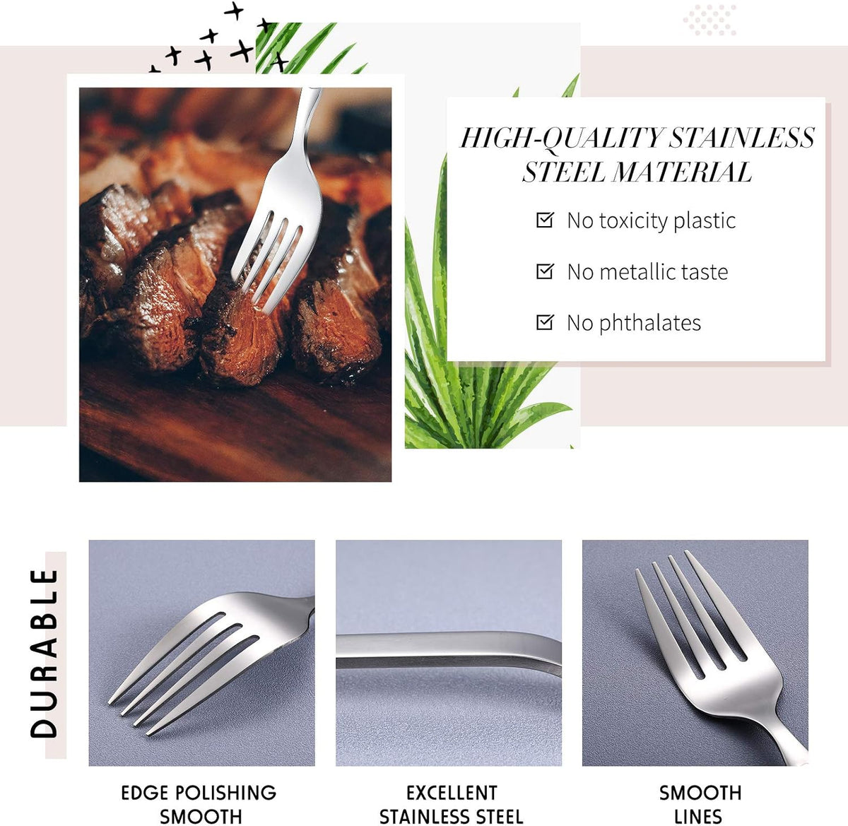 Patelai Giant Mixing Fork 10.8 Inch Stainless Steel Baking Whisking