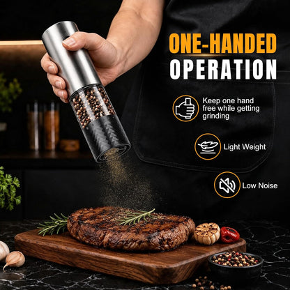 Rechargeable Electric Salt and Pepper Grinder Set 2 Pack, Kitchen Gadgets