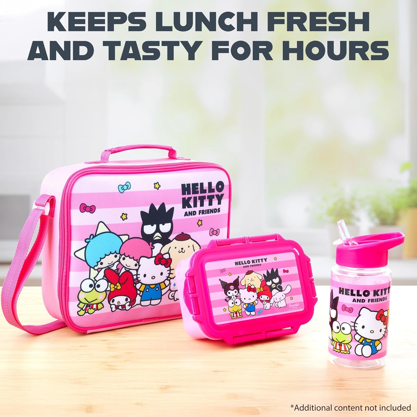 Get Trend SpongeBob Squarepants Water Bottle Lunch Box Lunch Bag Kids Set 3 Pcs Insulated Snack Bag for School Travel Gifts for Kids (Blue SpongeBob)