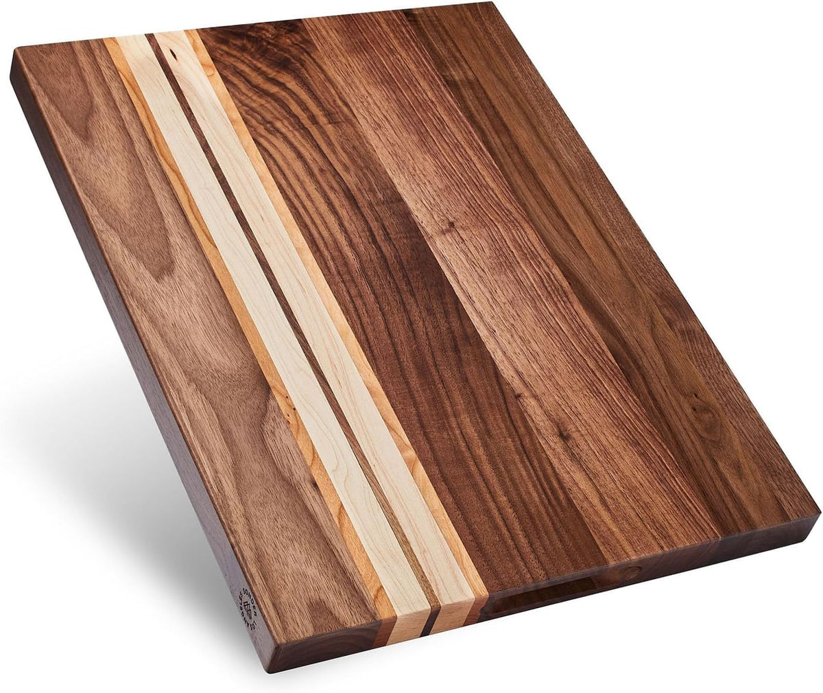 Sonder Los Angeles Doheny Wood Cutting Board Set | Acacia Edge Grain Cutting Board for Kitchen with Juice Groove | Perfect for Compact Daily Use | Gift Box Included | 14x10x1 in & 12x8x1 in