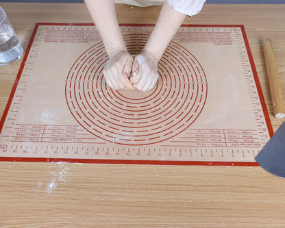 Non-slip Silicone Pastry Mat 36''By 24'' Nonstick Baking Mats Extra Large Counter Mat for Dough Rolling, Pastry, Pie Crust, Fondant, Cookies, Bread, Pasta, Pizza Mat