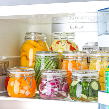 ComSaf Glass Pantry Jars with Airtight Lids 0.7 Gallon 2 Pack Wide Mouth | Flour sugar rice, Sourdough pickling, Pantry organization, Scoop included, Baking supplies, Bulk food storage, Large capacity