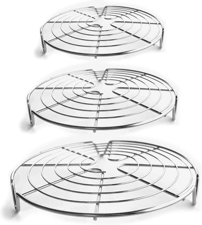 Kitchenatics 4-Tier Stackable Cooling Rack Space Saving Baking Set, 15x10"
