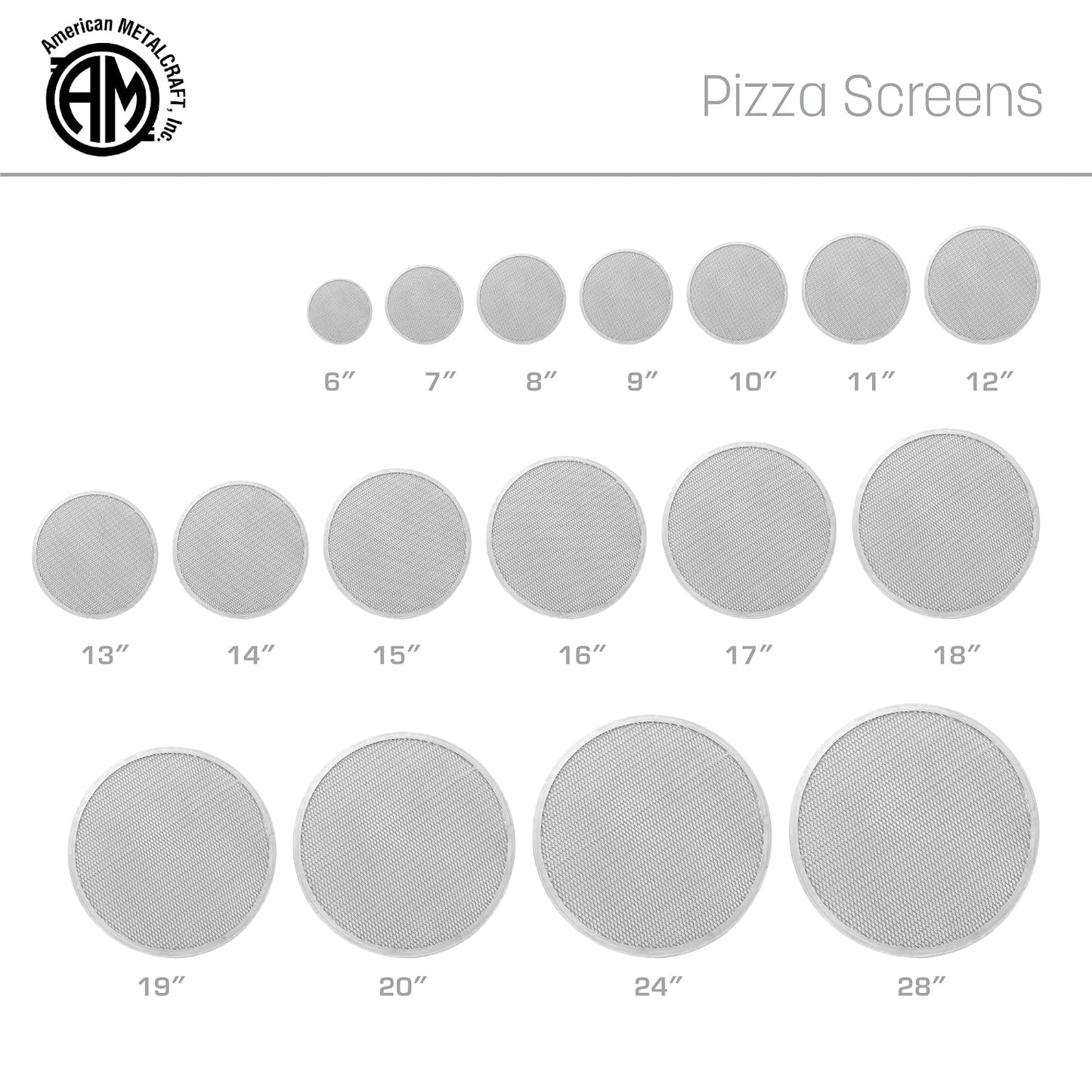 American Metalcraft 18731 Rectangular Aluminum Pizza Baking Screen, 11" L x 16" W