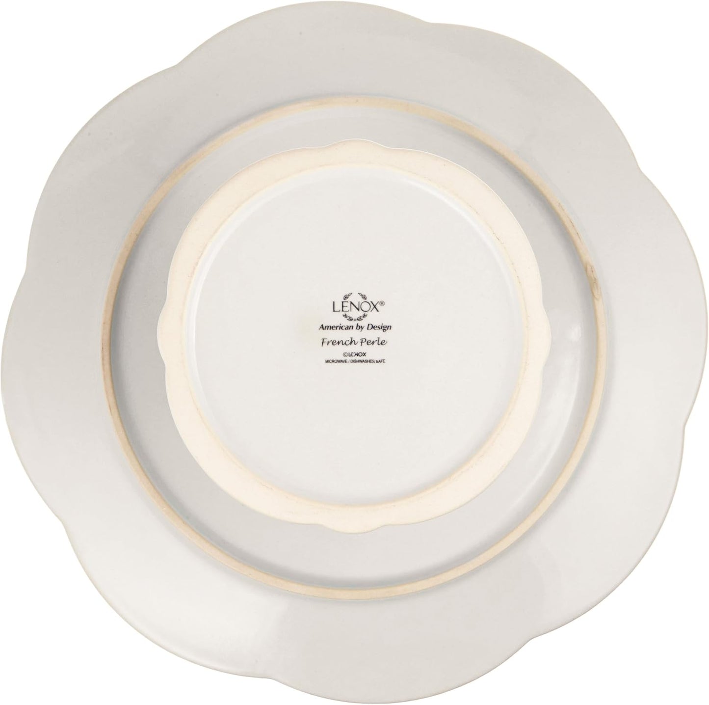 Lenox French Perle Chip and Dip Tray, White -