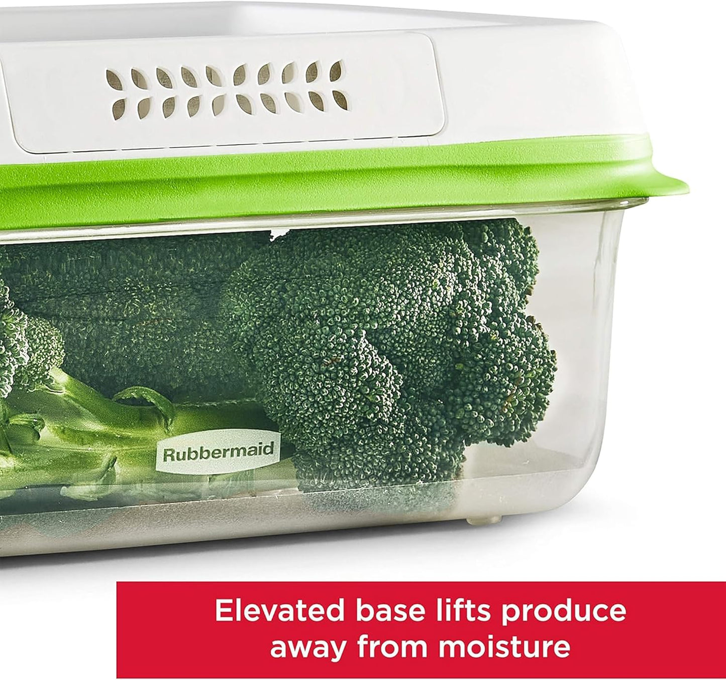 Rubbermaid FreshWorks Produce Saver, Medium and Large Storage Containers, 8-Piece Set, Set of 4, Med & Lg, Clear