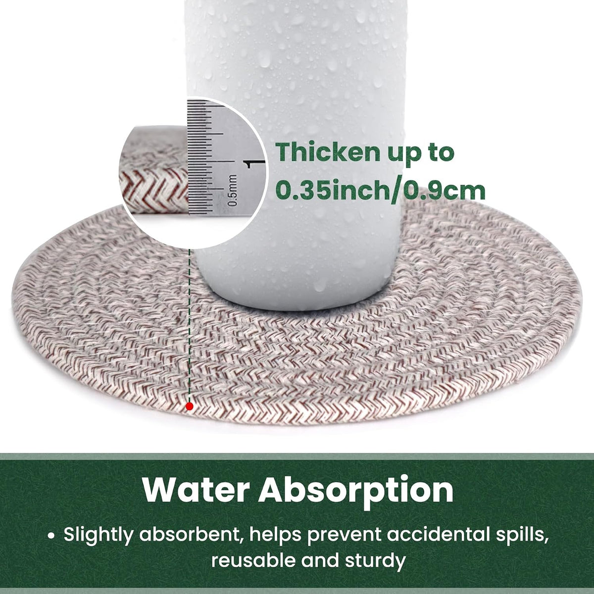 8 Inch Trivets for Hot Dishes, Hot Pots and Pans, 6 Pcs