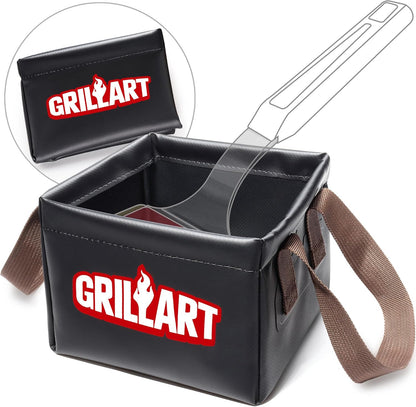 GRILLART Grill Brush Bristle Free, SteamWizards [Safe & Efficient] Grill Cleaner Brush for All Grill Grates, Replaceable Pad BBQ Grill Brush for Outdoor Grill, Grill Accessories, Gifts for Men/Dad