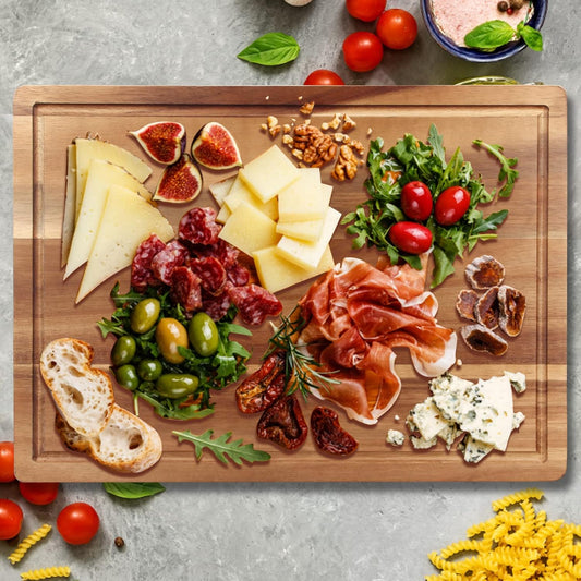 Acacia Wood Chopping Cutting Boards for Kitchen Wooden Charcuterie Board