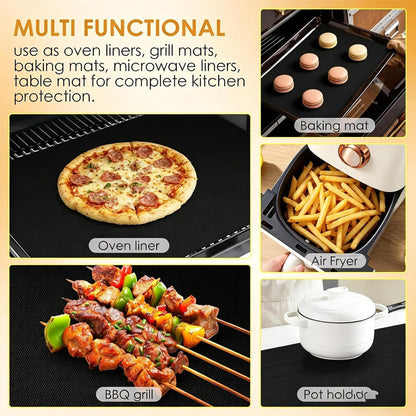 Non-Stick Oven Mat Reusable Oven Bottom Liner