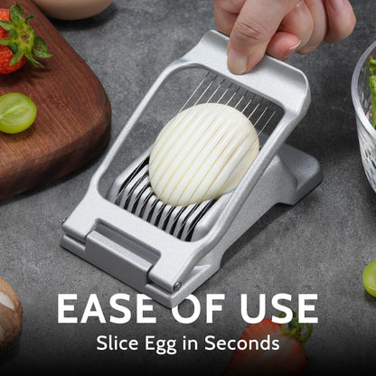 Sopito Heavy Duty Stainless Steel Wire Egg Slicer for Hard Boiled Eggs