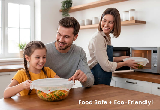 Microwave Spatter Screen, Reusable, Non-Stick Mesh, Folds Flat, 13 Inch Splatter Guard, BPA Free, Tested Food Contact Safe, Made in the USA. Red Beads
