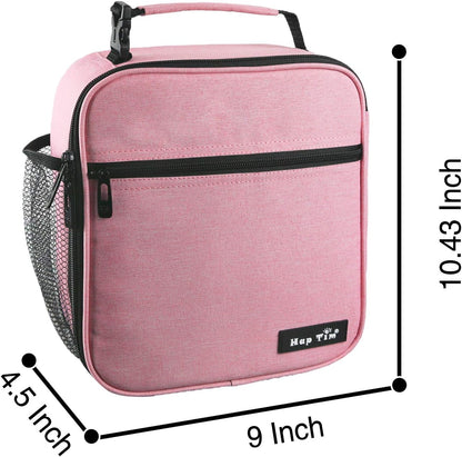 Hap Tim Kids Lunch Box for Girls Boys, Reusable Lunch Bag for Kids, Spacious Lunchbox, Insulated Lunchbag, Purple Unicorn(18654-PP)