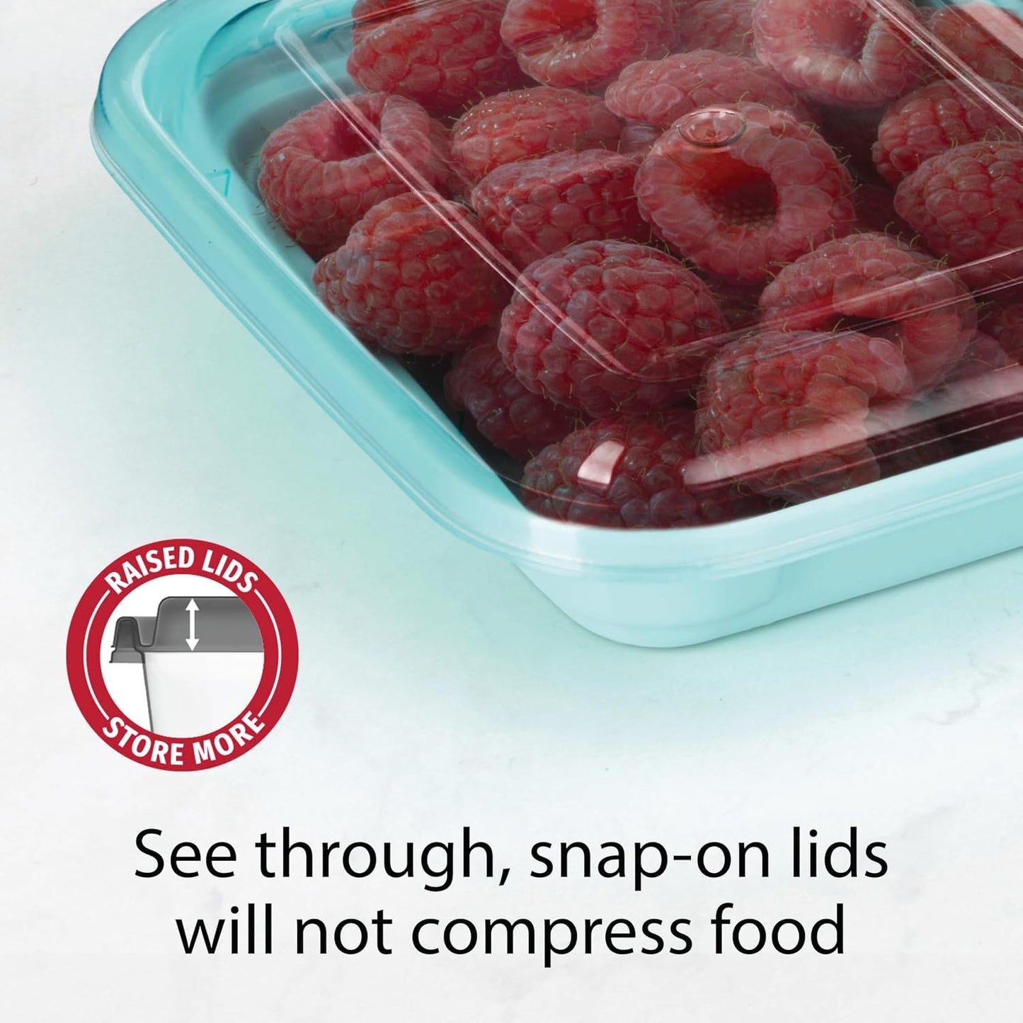GoodCook 2-Compartment Food Storage Container Set with Snap-Shut Lids, Reusable Divided Snack Containers with Lids, Set of 10, Blue