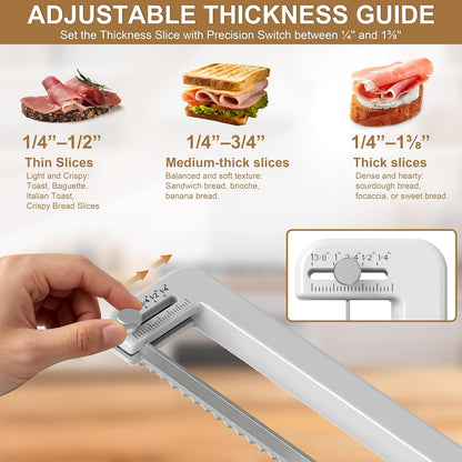 Sourdough Bread Knife for Homemade Bread: 11" Adjustable Bread Slicer