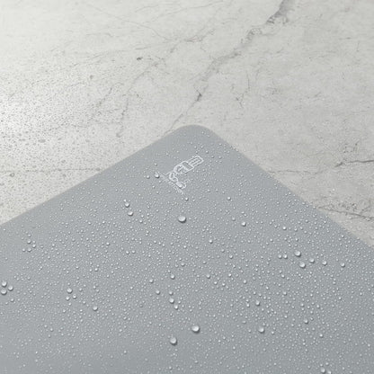 Thick Silicone Counter Mat Large Set of 2, Heat Resistant Pad for Kitchen Table/Countertop Protector/Non Stick Pastry Baking Placemats, Silicone Mat for Crafts Kids (20×28, Gray)