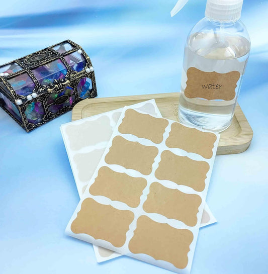 10 Sheets 80 Pcs Label Stickers Removable Labels, Reusable Waterproof for Storage Bin Containers