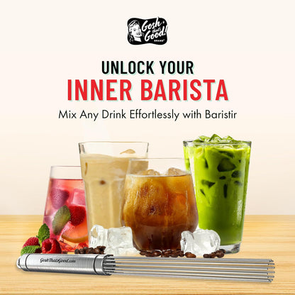 Baristir by Gosh That's Good | Barista Mixing Tool - Coffee, Matcha & Tea