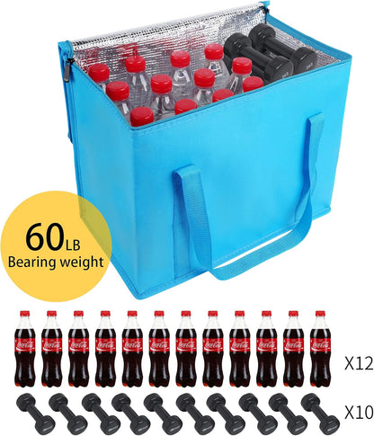 musbus Extra large XXXL Insulated Food Delivery Bag Cooler Bags Keep Food Warm Catering Therma Catering Bag for doordash 22x14x13 Cooler Bags Therma Shopper hot warming RED Pizza BLACK