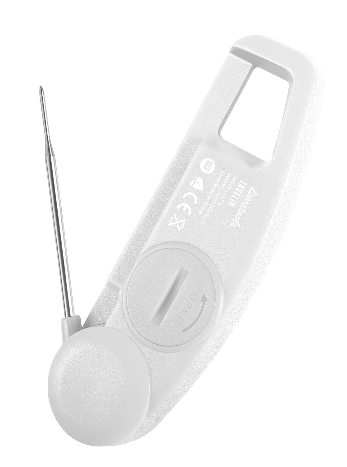 Lavatools Javelin® Ultra-Fast 3-Second Digital Instant Read Meat Thermometer for Grill and Cooking, 2.75" Probe, Compact Foldable Design, Large Display, IP65 Water Resistant, NSF Certified – Sesame