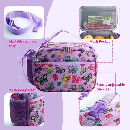 RLGPBON Kids Lunch Bag,Insulated Lunch Box for Girls,Lunch Bag Toddler Teen,School Daycare Cute Travel bags
