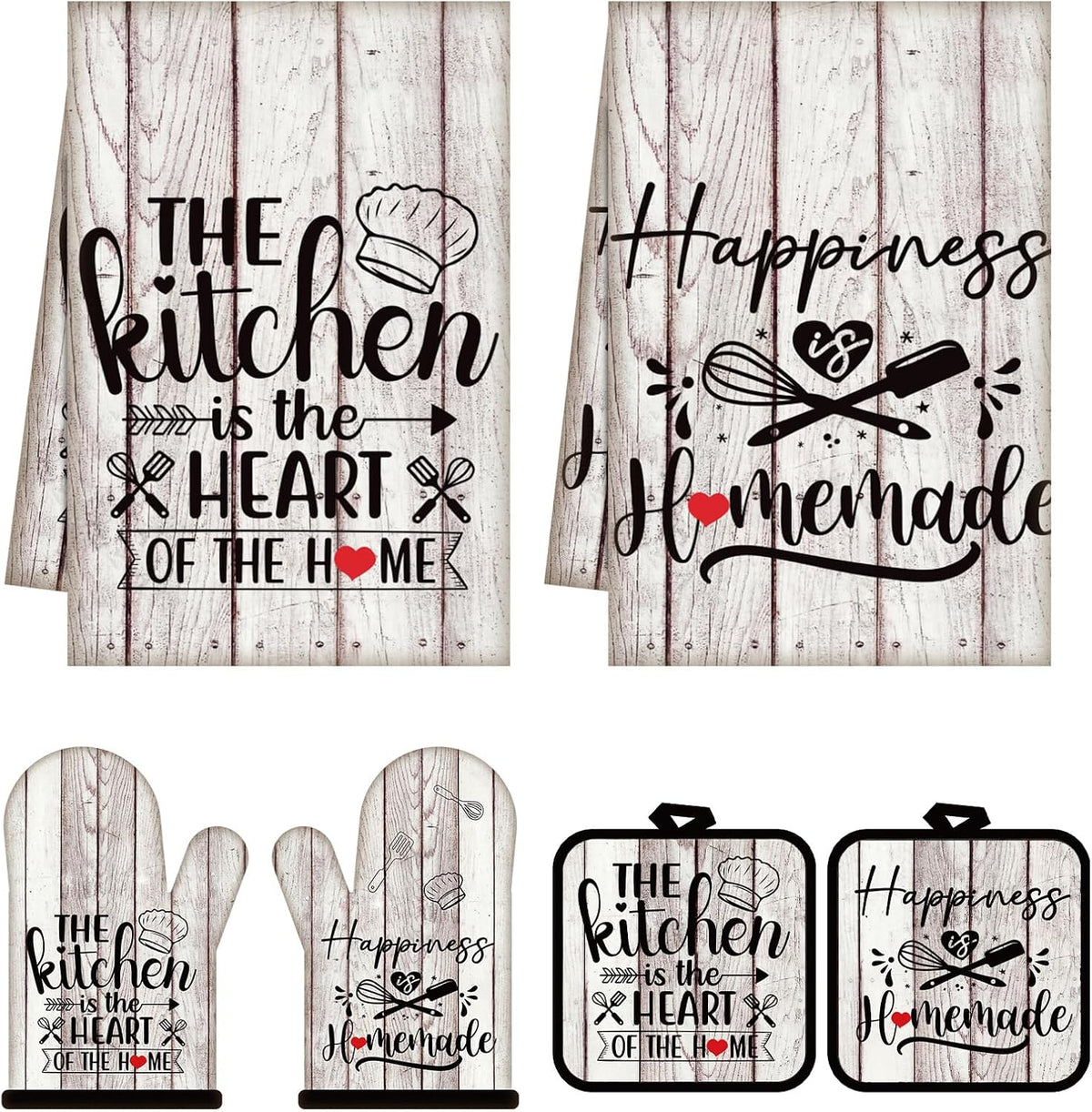 Sratte 6 Pcs Farmhouse Kitchen Decor Accessories Set