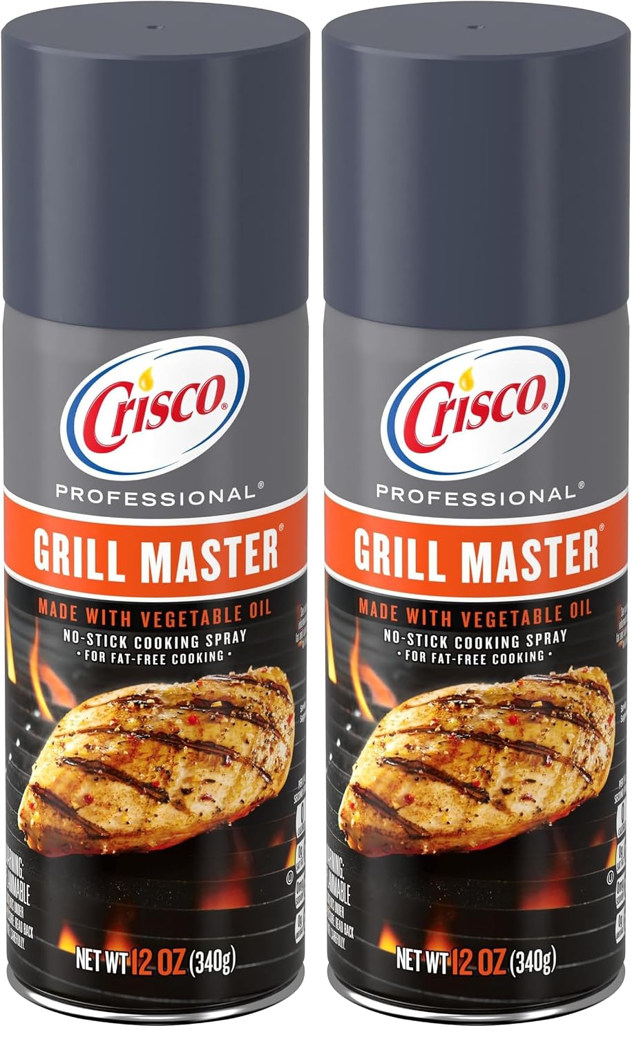 Crisco Professional No-Stick Cooking Spray, Grill Master, 12 Ounce