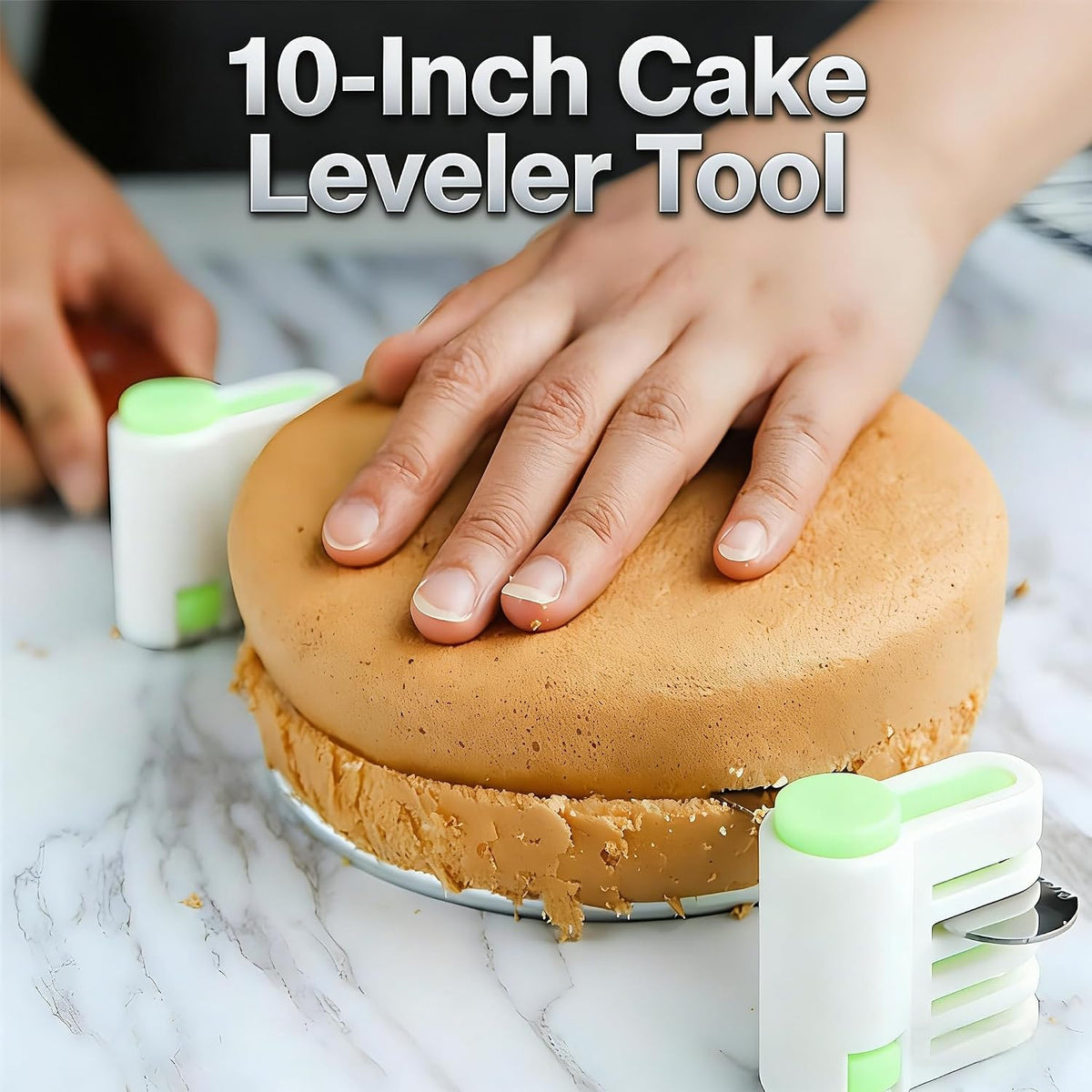 Cake Leveler, 2-Pack for up to 10-Inch Cakes