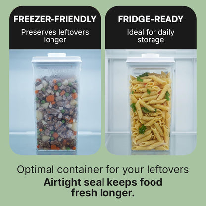 Bop Top Airtight Food Storage Containers with Lid 2 Cups / 16 oz | Kitchen Canister Sets | Air Tight Pantry Container | Pop Top Dry Food Storage Containers for Snacks, Sugar, Flour, Baking, Pasta