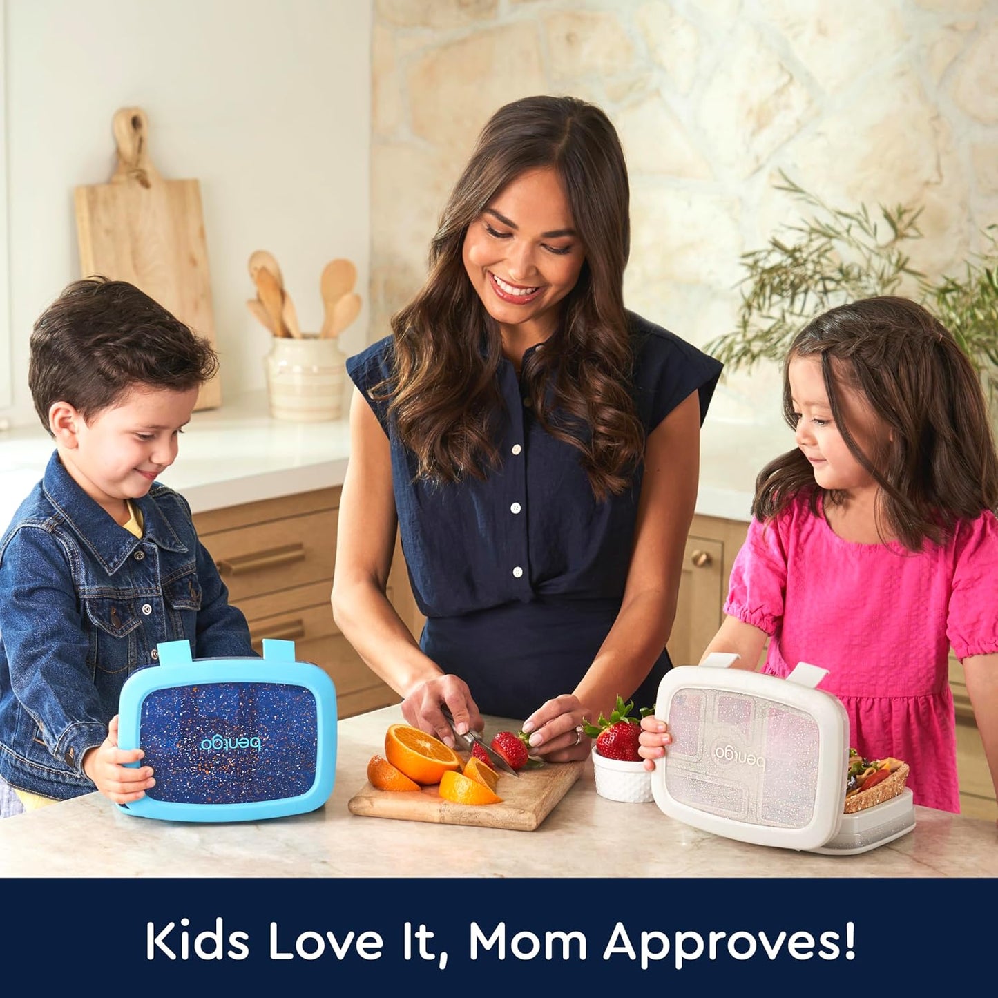 Bentgo Kids Bento-Style 5-Compartment Leak-Proof Lunch Box - Ideal Portion Sizes for Ages 3 to 7 - Durable, Drop-Proof, Dishwasher Safe, PFAS & BPA-Free & Made with Food-Safe Materials (Purple)