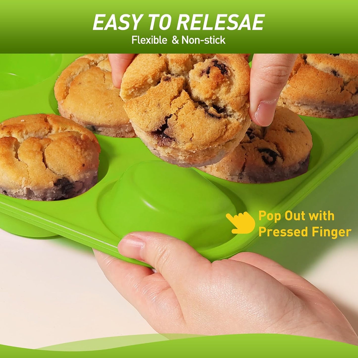 2 Pack 12 Cups Silicone Muffin Pan with Metal Reinforced Frame Regular Size Silicone Molds Cupcake Cake Baking Pans Cookie Baking Chocoflan Cupcake Mold Nonstick Muffin Tin Home Baking Supplies