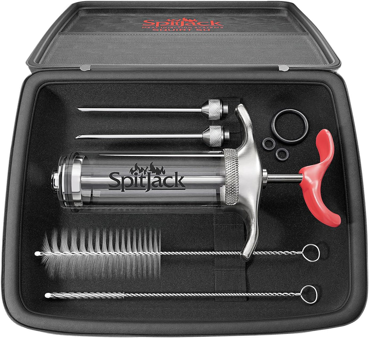 SpitJack SQUIRT 50 BBQ Marinade Syringe Injector, 50ml, 2 Needles, MJ160