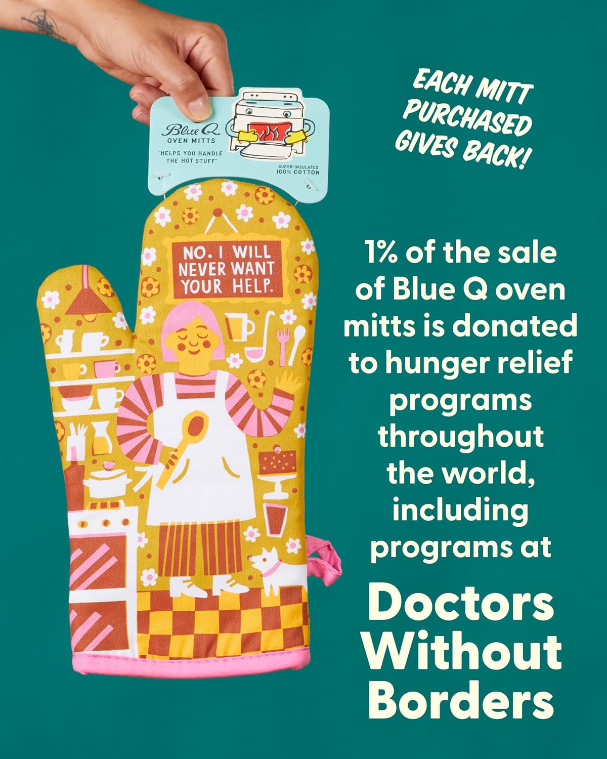 Blue Q Oven Mitts - Cute Kitchen Accessories & Kitchen Gifts - from Scratch