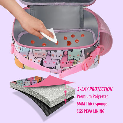 RLGPBON Kids Lunch Bag,Insulated Lunch Box for Girls,Lunch Bag Toddler Teen,School Daycare Cute Travel bags