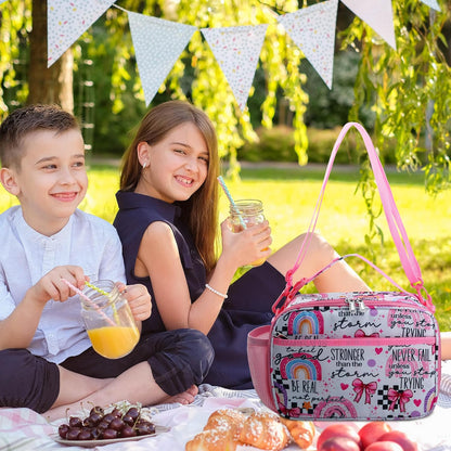 RLGPBON Kids Lunch Bag,Insulated Lunch Box for Girls,Lunch Bag Toddler Teen,School Daycare Cute Travel bags